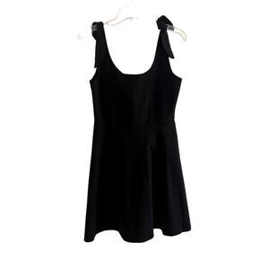 Rolla Coster Tank Dress with‎ Tie Knot Straps Black Size Large